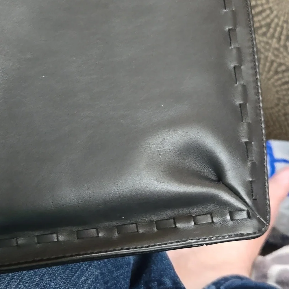 Vintage Leather Coach Bag In Black, East West Shoulder Bag, EUC - Picture 8 of 11